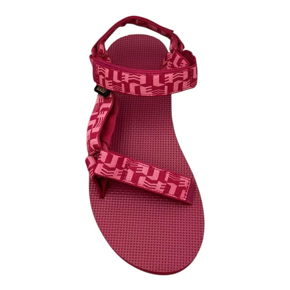 Teva Flatform Universal Womens Sport Platform Sandals 7 Glisten Cherries Jubilee